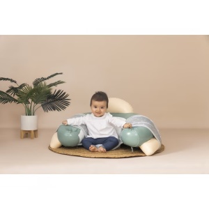 Little Smoby Cosy Seat centru de activitati gonflabil 66x70x41.8 cm, masuta detasabila, oglinzi rotite butoane, 0 luni+, multicolor - Verificat A · Re-Bloom - Img 4