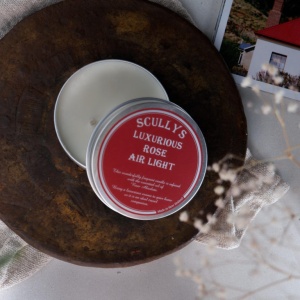 Lumânare Parfumată Trandafir, Scullys Airlight, 100 g, 20h - Img 2