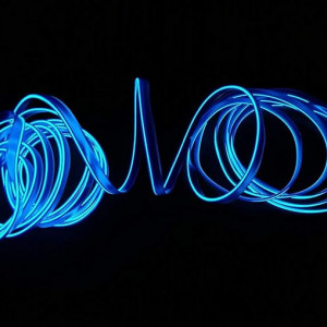 Lumina ambientala KingCorey  LED , albastru, 1 m