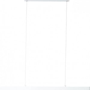 Lustra tip pendul Aura, metal/plastic, alba, 90 x 165 x 6 cm, 25w - Img 1