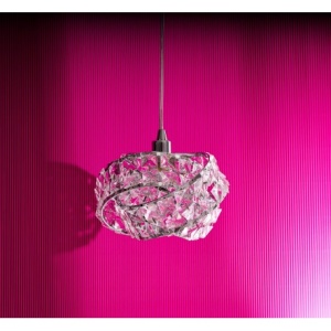 Lustra tip pendul Azzardo, metal/cristal, argintiu, 15 x 18 x 120 cm - Img 6