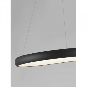 Lustra tip pendul Benkelman, LED, metal/acril, negru, 81 x 120 cm, 50W