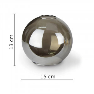 Lustra tip pendul Creasy, 4 lumini, metal/sticla, negru/argintiu/gri, 15 x 60 x 120 cm