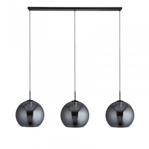 Lustra tip pendul Estinville, negru/gri, 241 x 30 x 146 cm, 10w - Img 3