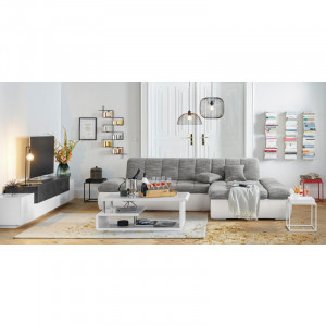 Lustra tip pendul Places of Style, metal, negru, 150 x 36 cm 