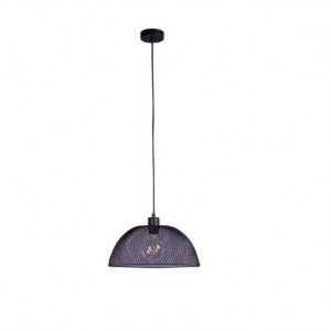 Lustra tip pendul Places of Style, metal, negru, 150 x 36 cm 
