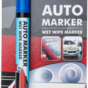 Marker auto Rainbow Chalk Limited, albastru, varf de 1,5 cm