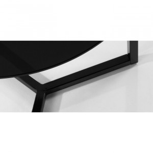 Masa laterală Quentin, negru, 50 x 50 x 50 cm - Img 2