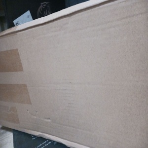 Masuta 2in1 pentru cada si mic dejun, Navaris, din lemn, natur, 75-108 cm, Resigilat, Grad A - Img 6