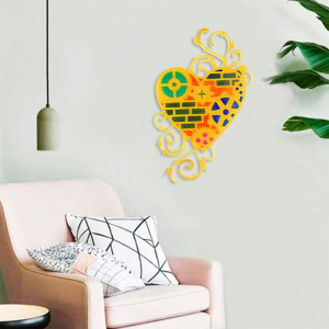 Matrita pentru decoratiune inima Koonafy, silicon, alb, 20,5 x 30,6 x 1 cm