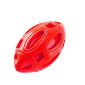 Minge de joaca pentru caini Apasiri, cauciuc, rosu, 13,7 x 7,6 cm - Img 8