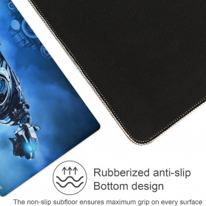 Mousepad Beymemat, cauciuc, albastru, 90 x 40 cm - Img 5