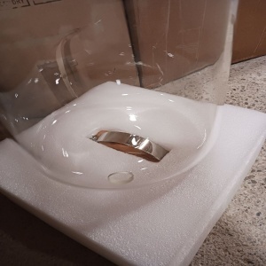 Navaris dozator bauturi sticla borosilicata cu stand lemn fag, 5L, Ø20x20cm, inaltime totala 34cm, 2.5kg, robinet inox/silicon, capac lemn/inox, compatibil masina spalat vase, maro - Verificat A · Re-Bloom - Img 5