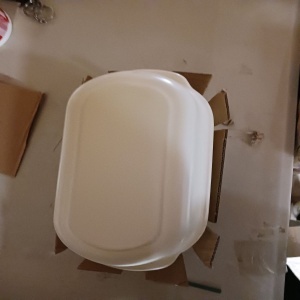 Navaris tava copt paine ceramica cu capac, 23x14x12.7cm, rezistenta 240°C, fara PTFE/PFOA/PFAS, compatibila masina spalat vase, crem - Verificat A · Re-Bloom - Img 5
