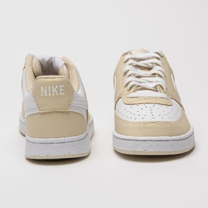 Nike, Pantofi sport Court Vision de piele ecologica, Alb, Bej deschis, 38.5, Resigilat, Grad A - Img 4