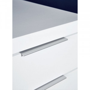 Noptiera Cuuba Libre cu 2 sertare, alb, 52 x 39 cm - Img 3