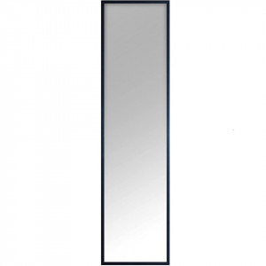 Oglinda de perete Inspire, lemn/sticla, negru, 32 x 122 cm