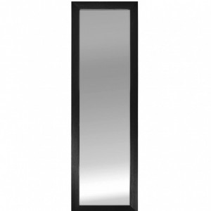 Oglinda de perete Inspire, sticla/lemn, negru, 38 x 128 cm