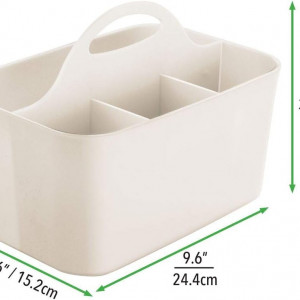 Organizator pentru ustensile de bricolaj mDesign, plastic, gri, 15,2 x 24,4 x 17,1 cm - Img 2