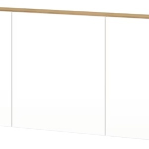 Pantofar / Dulap pentru pantofi , finisaj alb și stejar, 138/52/25 cm