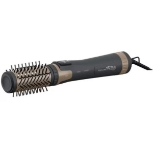 Perie rotativa Rowenta Brush Activ CF9528F0 Putere 1000W, 2 trepte de viteza si temperatura, 2 perii, Invelis ceramic, Generator de ioni, Maro/Auriu