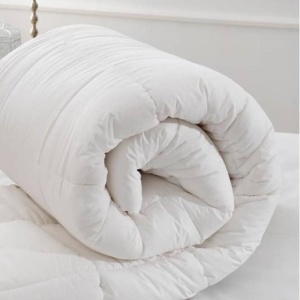 Pilota de Iarna Colectia Hotel, dimensiunea 200 x 220 cm, 350g/mp, alba - Img 2