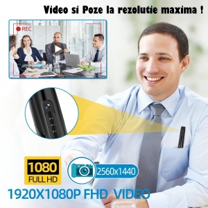 Pix Spion cu Camera 1080 Full HD si Microfon, Inregistrare Audio-Video, Foto, Aparat Spion cu Camera Ascunsa - Img 4