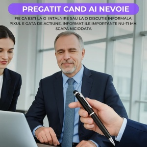 Pix Spion cu reportofon integrat Revose™, inregistrare audio HD discreta cu activare vocala, peste 400 ore stocare interna, autonomie mare, functie USB pentru transfer rapid - Img 3