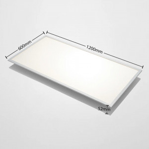 Plafoniera Gelora, LED, plastic/aluminiu, alb/argintiu, 120 x 60 x 5,2 cm - Img 5