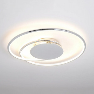 Plafoniera Joline, LED, plastic/metal, alb/crom, 46 x 5 cm - Img 1