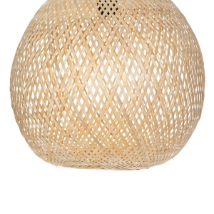 Plafoniera Lindby Dabila, bambus, natur, 35 x 36,5 cm - Img 3