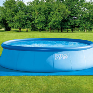 Prelata pentru protectie piscina Intex, plastic, albastru, 4,72 x 4,72 cm - Img 1
