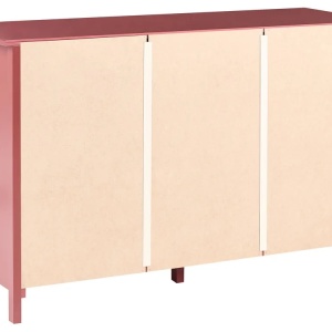 Produs Resigilat Comoda cu 6 sertare Re-Bloom Barcaldine, lemn de pin, 130x45x82 cm, 40 kg, visiniu - Verificat A - Img 6