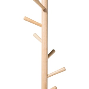 Produs Resigilat Cuier Re-Bloom Auburn, lemn de pin/otel, 6 agatatori, 29x29x170 cm, alb/natur - Verificat A - Img 6