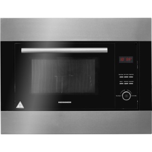 Produs Resigilat Cuptor cu microunde incorporabil Heinner HMW-23BIXBK, Capacitate 23L, Control digital, Display LED, Putere cuptor 800W, Grill 1000W, 8 programe de gatire automate, 59.4 x 35.7 x 49.5 cm, Negru/ Inox - Img 4