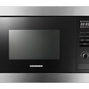 Produs Resigilat CUPTOR CU MICROUNDE INCORPORABIL HEINNER HMW-MDBI25GDIX, CAPACITATE 25L, CONTROL DIGITAL, AFISAJ DIGITAL, PUTERE CUPTOR: 900W, PUTERE GRILL: 1000W, 5 TREPTE DE PUTERE, 10 PROGRAME AUTOMATE, TIMER, TIMP MAXIM DE GATIRE 95 MIN, FUNCTIE DECO - Img 1