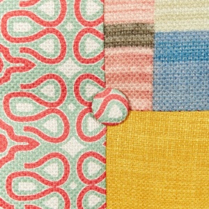 Produs Resigilat Fotoliu Re-Bloom Melby, textil patchwork/placaj cauciuc, 68x59x77 cm, arcuri elicoidale, spuma, 150 kg, multicolor - Verificat A - Img 6