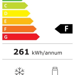 Produs Resigilat FRIGIDER CU DOUA USI FRAM FDD-VRR311BDF+, 311L (242+69), CLASA F, CONTROL MECANIC CU TERMOSTAT AJUSTABIL, LUMINA LED, RAFTURI DE STICLA, DEZGHETARE AUTOMATA FRIGIDER, BURGUNDY - Img 4