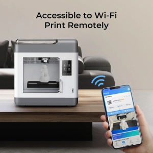 Produs Resigilat Imprimanta 3D Creality SERMOON V1 PRO, Tehnologie FDM, Precizie +/-0.1mm, pauza la deschiderea usii, camera supraveghere, Diametru filament: 1.75mm, tip filament compatibil: ABS/PLA/PETG, Transfer fisier: Card SD,WI-FI, Touchscreen 4.3",  - Img 2