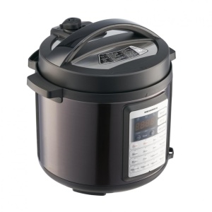 Produs Resigilat Multicooker cu gatire la presiune Heinner HPCK-38BK, capacitate maxima: 5.7L, capacitate neta de gatire: 3.8L, vas antiaderent detasabil, 14 programe presetate, timp de gatire ajustabil, temporizator 24 ore, sistem de siguranta, afisaj LE - Img 3