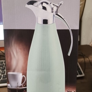 Pykal termos tip carafa 2L, otel inoxidabil, pereti dubli izolati vid, mentine temperatura 24h, perie curatare inclusa, verde - Verificat A · Re-Bloom - Img 6