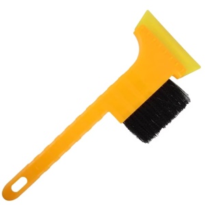 Racleta cu perie pentru zapada Hillylolly, plastic, galben/negru, 35 x 12 cm - Img 8