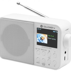 Radio portabil GoGEN DAB 500 BTCW cu tuner DAB+ si FM, 1W, Bluetooth, LCD color, baterie 2000 mAh - Img 1