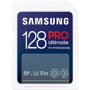 RESIGILAT Card de memorie Samsung MB-SY128S, 128GB, SDXC, UHS-I, 200MB/s citire, 130MB/s scriere, alb, 120x120x25mm
