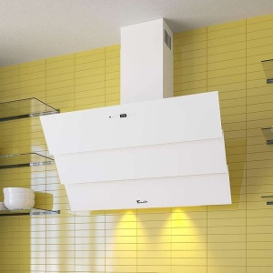 RESIGILAT Hota Decorativa Tornado Megas 1200-90 LED, clasa A, 1 motor Turbo, latime 90 cm, 4 viteze, absorbtie 1200 m3/ora, filtru anti-grasimi aluminiu 5 straturi, Alb - Img 5