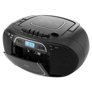 RESIGILAT - Radio cu casetofon si player CD JVC RC-E451B, 2 x 1.6 W RMS, FM, Bluetooth, USB, MP3, AUX IN, negru - Img 4