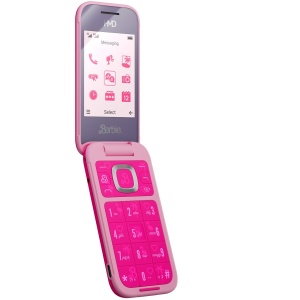 RESIGILAT Telefon mobil pliabil HMD Barbie, Dual SIM, USB Type-C, 4G, Roz