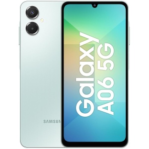 RESIGILAT Telefon mobil Samsung Galaxy A06, Dual SIM, 128GB, 4GB RAM, 5G, 6.7 inch, Light Green