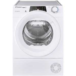 RESIGILAT Uscator de rufe Candy Rapido ROE H8A2TE-S, Pompa de caldura, 8 kg, Clasa A++, WiFi, Easy case, Senzor uscare, Antisifonare, Alb