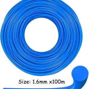 Rola de fir pentru masina de tuns iarba SIMUR, nailon, albastru, 100 m x 1,6 mm